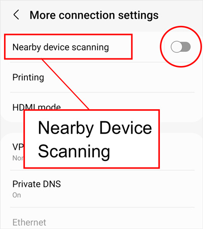 Nearby Device Scanning