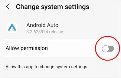 change system settings