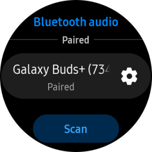 Galaxy Watch paired