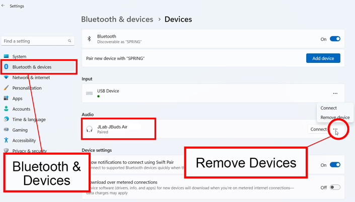 remove device 2
