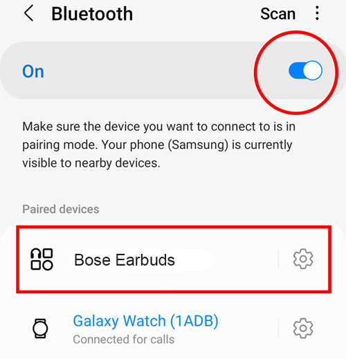 Bose earbuds pairing discount mode