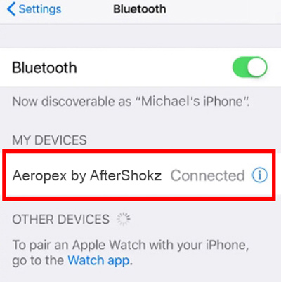 AfterShokz iphone