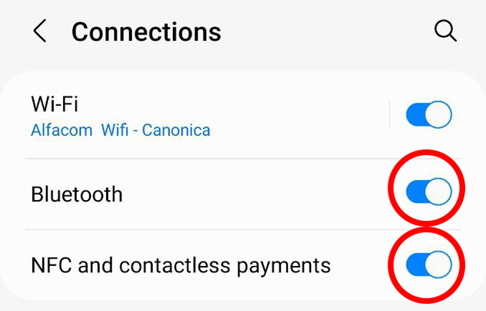 NFC and Bluetooth