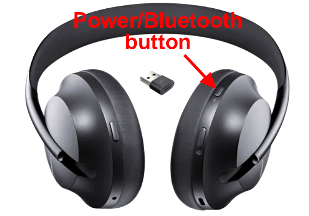 power-bluetooth button