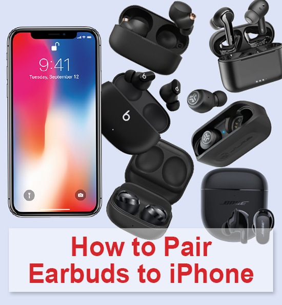 How to pair iphone best sale with earbuds