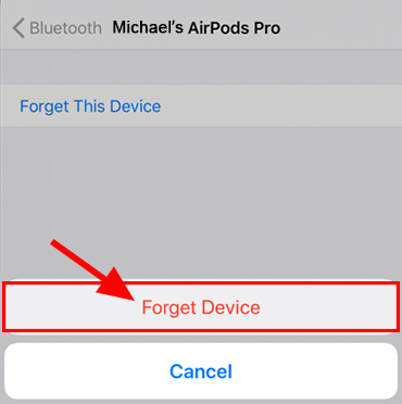 forget device